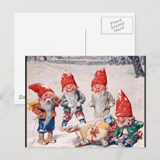 Laughing Elves Postkarte (Vorne/Hinten)