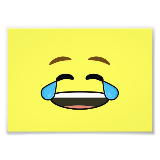 Laughing Emoji Fotodruck (Vorne)