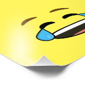 Laughing Emoji Fotodruck (Ecke)