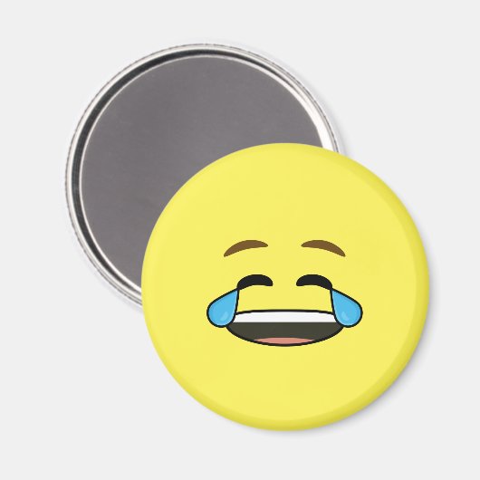 Laughing Emoji Magnet (Vorderseite/Rückseite)