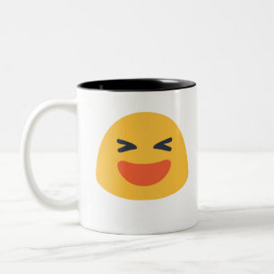 Laughing Emoji Zweifarbige Tasse