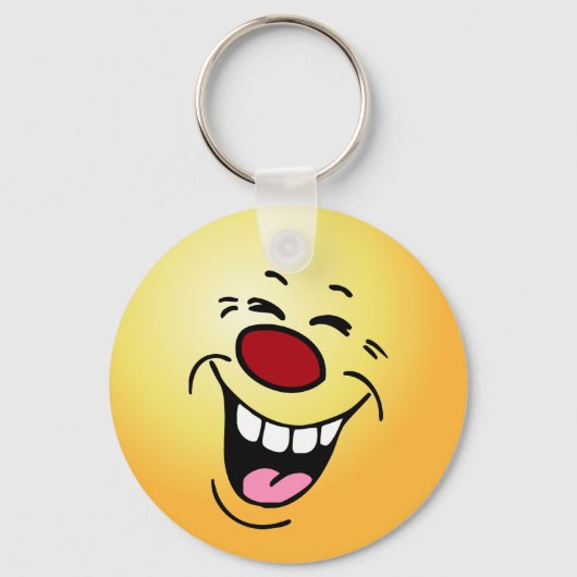 Laughing Face Grumpey Schlüsselanhänger (Vorderseite)