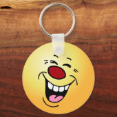 Laughing Face Grumpey Schlüsselanhänger (Vorderseite)