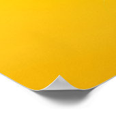 Laughing Ginger Cat on Yellow Background — Niedlic Poster (Ecke)