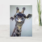 Laughing Giraffe Karte (Vorderseite)