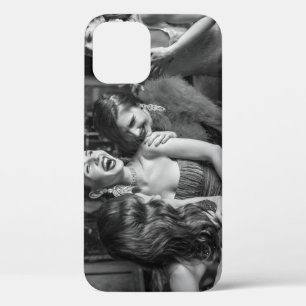 Laughing Girls: stilvolles schwarz-weißes Foto Case-Mate iPhone Hülle