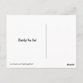 Laughing Golden Retriever Funny Shellfish Joke Postkarte (Rückseite)