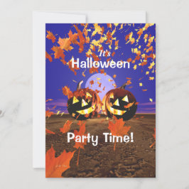 Laughing Halloween-Party Pumpkins Einladung