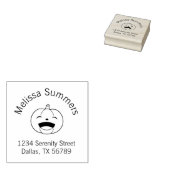 Laughing Halloween Pumpkin Address Gummistempel (Stempel)