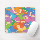 Laughing Hippos - bright colours Mousepad (Mit Mouse)