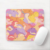 Laughing Hippos - warm colours Mousepad (Mit Mouse)
