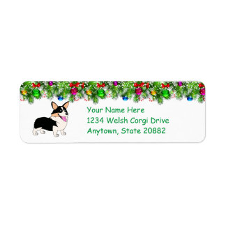 Laughing Holiday Tricolor Welsh Corgi