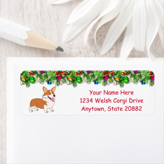 Laughing Holiday Welsh Corgi (Insitu)