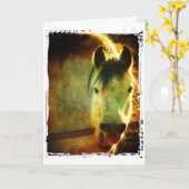 Laughing Horse, Geburtstag Karte (Gelbe Blume)