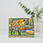 Laughing hyena [Postcard] Postkarte (Stehend Vorderseite)
