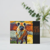 Laughing hyena [Postcard] Postkarte (Stehend Vorderseite)