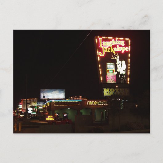 Laughing Jackalope Las Vegas Postkarten (Vorderseite)