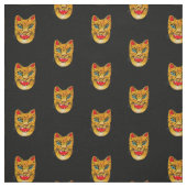Laughing Jaguar Watercolor Black Stoff (Muster)