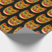 Laughing Jaguar Watercolor-Muster Geschenkpapier (Ecke)