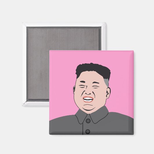Laughing Kim Jong-un Magnet (Vorderseite/Rückseite)