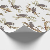 Laughing Kookaburra Australian Bird Eucalyptus Geschenkpapier (Ecke)