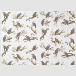 Laughing Kookaburra Australian Bird Eucalyptus Seidenpapier