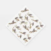 Laughing Kookaburra Australian Bird Eucalyptus Serviette (Ecke)