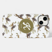 Laughing Kookaburra Australian Eucalyptus Monogram Case-Mate iPhone Hülle (Rückseite (Horizontal))