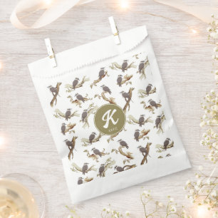 Laughing Kookaburra Australian Eucalyptus Monogram Geschenktütchen