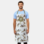 Laughing Kookaburra Australian Eucalyptus Monogram Schürze (Getragen)