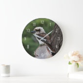 Laughing Kookaburra Bird Animal Tree Große Wanduhr (Zuhause)
