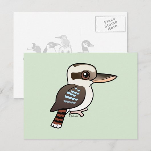 Laughing Kookaburra Postkarte (Vorne/Hinten)