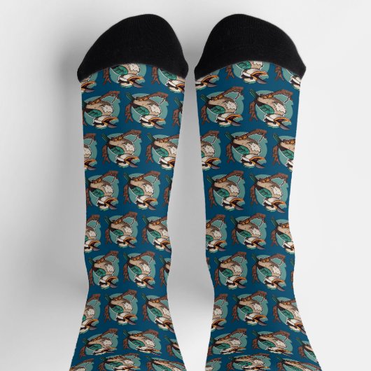 Laughing Kookaburra Socken (Oben)