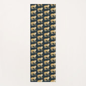 Laughing Leopard Wasserfarbmuster Yogamatte (Vorderseite)