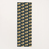 Laughing Leopard Wasserfarbmuster Yogamatte (Rückseite)