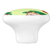 Laughing LKobolde auf hellgrün Keramikknauf (Seitenansicht)