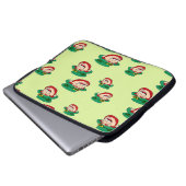 Laughing LKobolde auf hellgrün Laptopschutzhülle (Vorne Knopf)