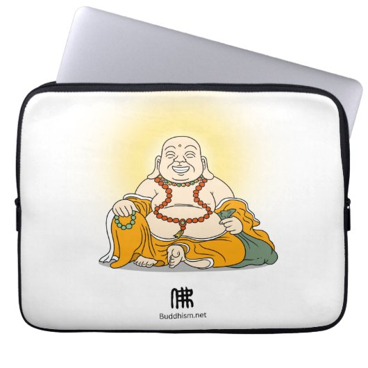 Laughing Maitreya Buddha Laptop-Ärmel Laptopschutzhülle (Vorderseite)