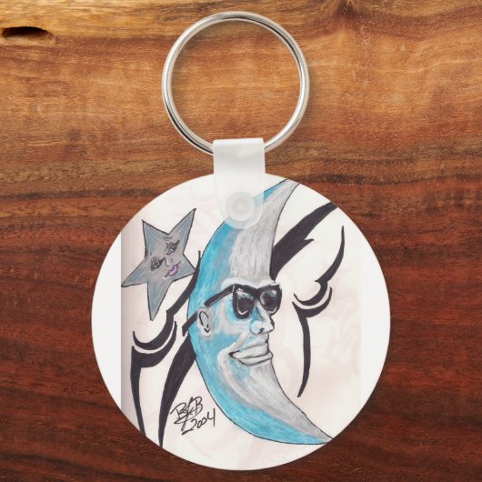 Laughing Moon Schlüsselanhänger (Vorderseite)