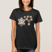 Laughing Nicotine Molecule Rauchen T-Shirt (Vorderseite)