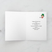 Laughing Paddy - Metallischer Effekt am St. Patric Karte (Innenseite)