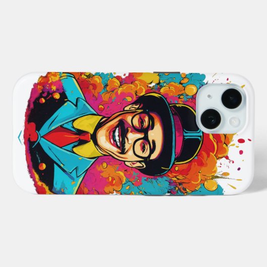 Laughing Pee Wee Herman iPhone 15 Case" Case-Mate iPhone Hülle (Rückseite (Horizontal))