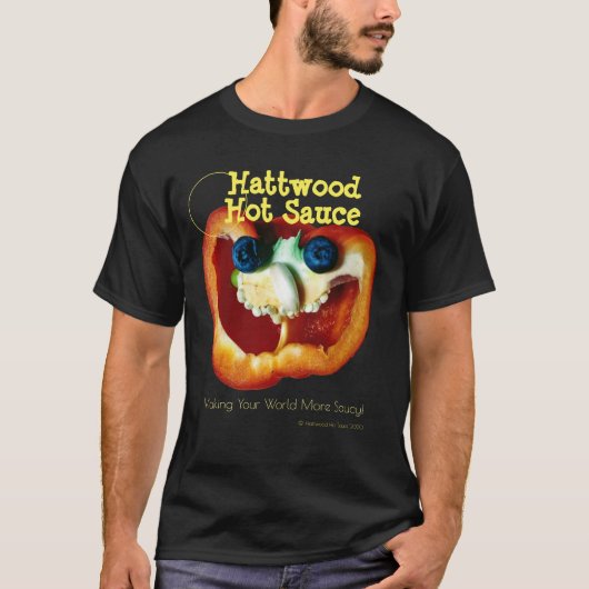 Laughing Pepper Face von Hattwood Hot Sauce T - Sh T-Shirt (Vorderseite)