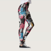 Laughing Punk Rock Skull Leggings - Cool & Spaß (Rechts)