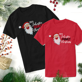 Laughing Santa Claus Matching Family Weihnachten T-Shirt