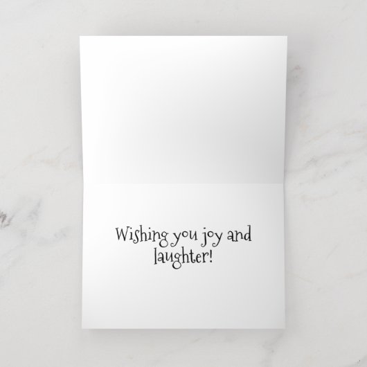 Laughing Santa Reindeer Lab Folded (Innen Mitte)