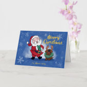 Laughing Santa Reindeer Lab Folded (Orchidee)