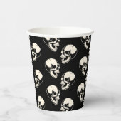 Laughing Skulls Pattern Halloween Paper cup Pappbecher (Links)