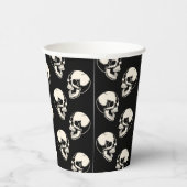 Laughing Skulls Pattern Halloween Paper cup Pappbecher (Rechts)
