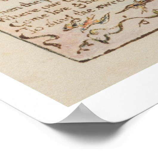 'Laughing Song', Platte 26 von 'Songs of Innocence Poster (Ecke)